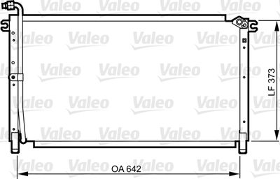 Condenser, air conditioning VALEO 814284