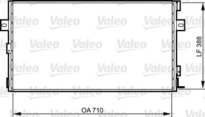 Condenser, air conditioning VALEO 814290