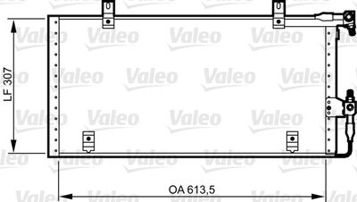 Condenser, air conditioning VALEO 814291