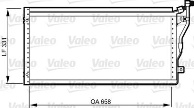 Condenser, air conditioning VALEO 814292