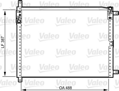 Condenser, air conditioning VALEO 814293