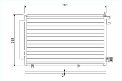 Condenser, air conditioning VALEO 814294
