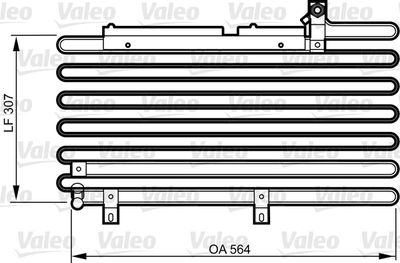 Condenser, air conditioning VALEO 814295