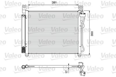 Condenser, air conditioning VALEO 814299