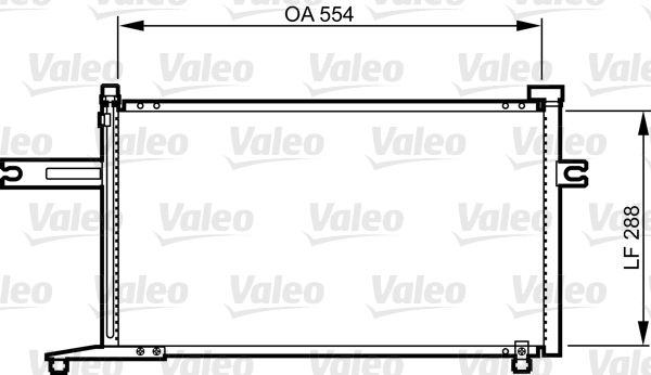 VALEO 814300 Condenser, air conditioning