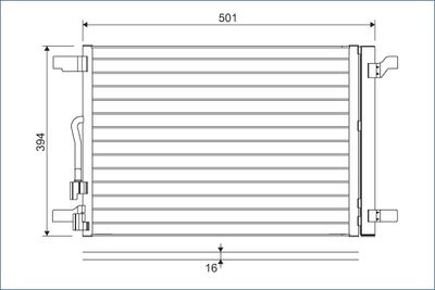Condenser, air conditioning VALEO 814301
