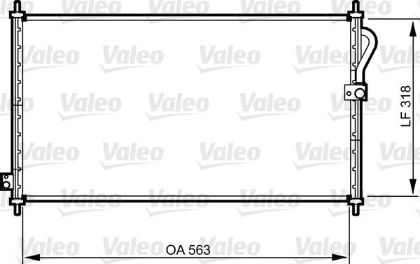 VALEO 814302 Condenser, air conditioning