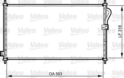 Condenser, air conditioning VALEO 814302