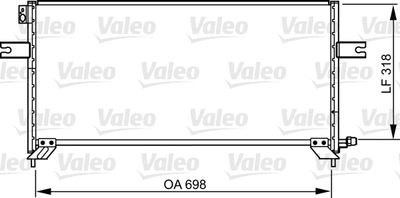 Condenser, air conditioning VALEO 814304