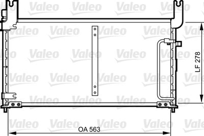 Condenser, air conditioning VALEO 814305