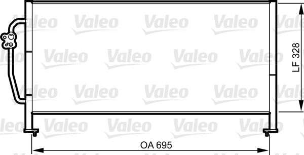 VALEO 814306 Condenser, air conditioning