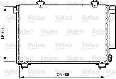 Condenser, air conditioning VALEO 814307