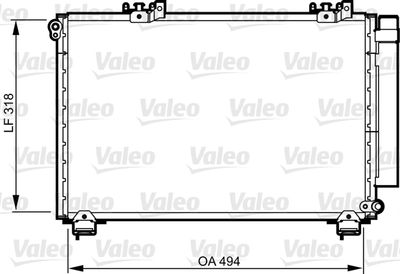 Condenser, air conditioning VALEO 814309