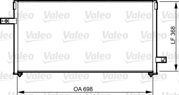 VALEO 814311 Condenser, air conditioning