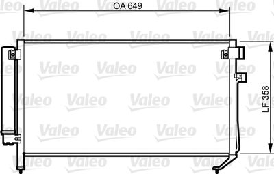 Condenser, air conditioning VALEO 814312