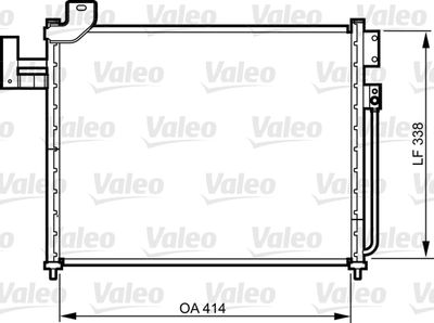 Condenser, air conditioning VALEO 814316