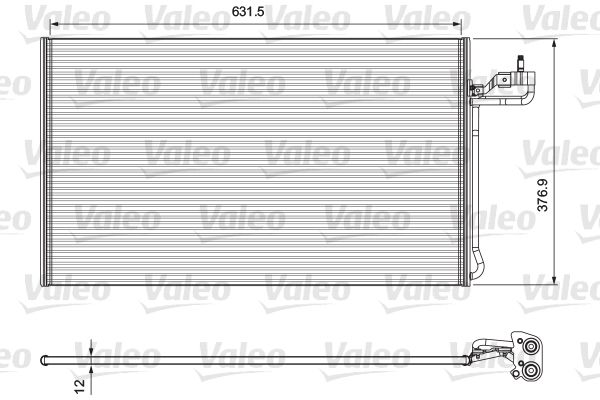 VALEO 814322 Condenser, air conditioning