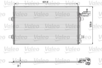 Condenser, air conditioning VALEO 814323