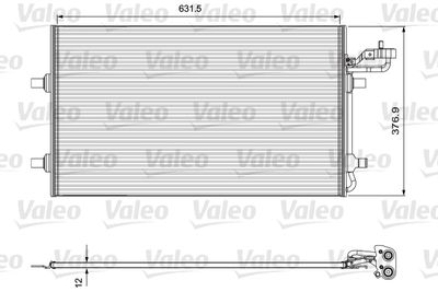 Condenser, air conditioning VALEO 814324
