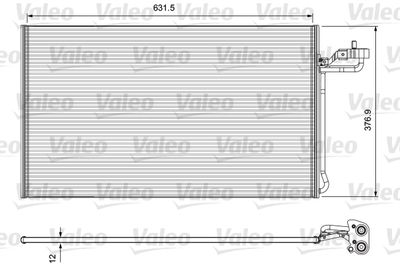 Condenser, air conditioning VALEO 814325