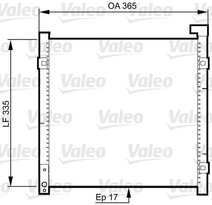 VALEO 814326 Condenser, air conditioning