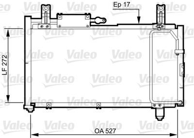 Condenser, air conditioning VALEO 814327