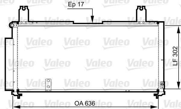 VALEO 814330 Condenser, air conditioning