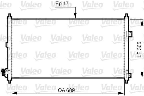 VALEO 814331 Condenser, air conditioning