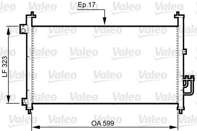 Condenser, air conditioning VALEO 814333