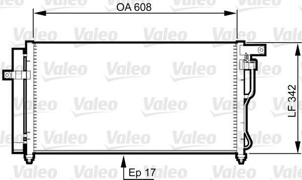 VALEO 814350 Condenser, air conditioning