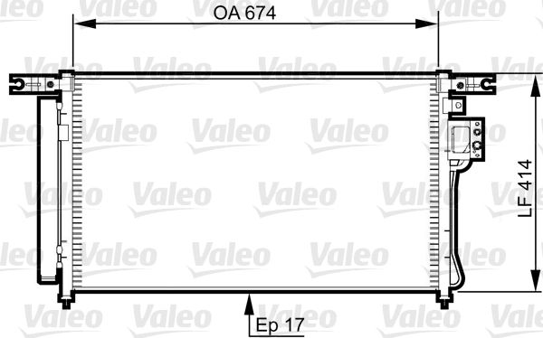 VALEO 814353 Condenser, air conditioning