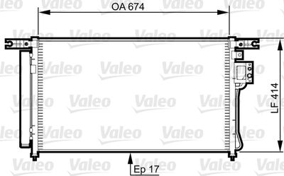 Condenser, air conditioning VALEO 814353