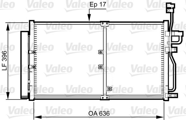 VALEO 814359 Condenser, air conditioning