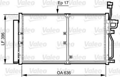 Condenser, air conditioning VALEO 814359