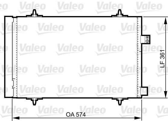 VALEO 814363 Condenser, air conditioning