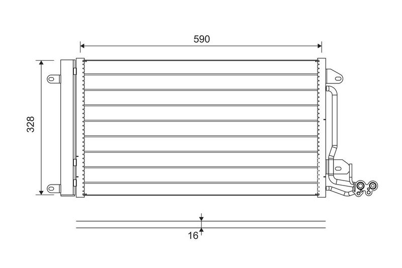 VALEO 814364 Condenser, air conditioning