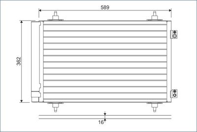Condenser, air conditioning VALEO 814366