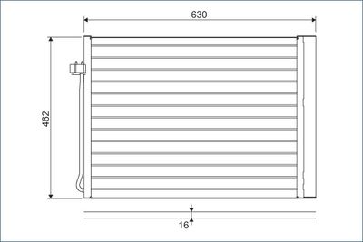 Condenser, air conditioning VALEO 814367