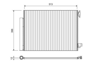 Condenser, air conditioning VALEO 814373