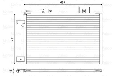 Condenser, air conditioning VALEO 814376