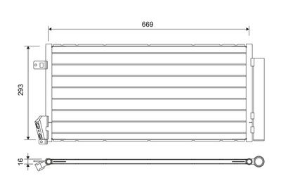 Condenser, air conditioning VALEO 814377