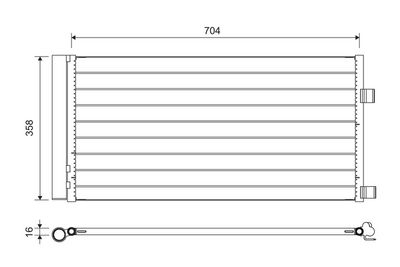 Condenser, air conditioning VALEO 814378