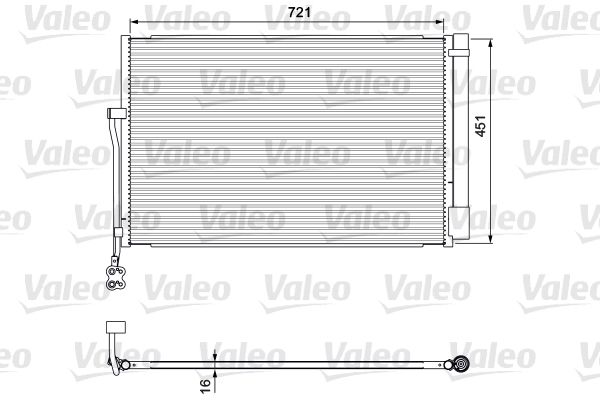 VALEO 814379 Condenser, air conditioning