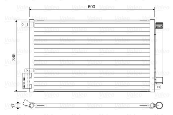 VALEO 814381 Condenser, air conditioning