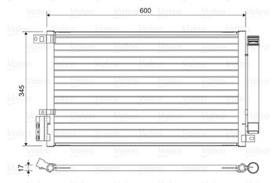 Condenser, air conditioning VALEO 814381