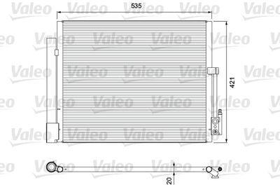 Condenser, air conditioning VALEO 814382