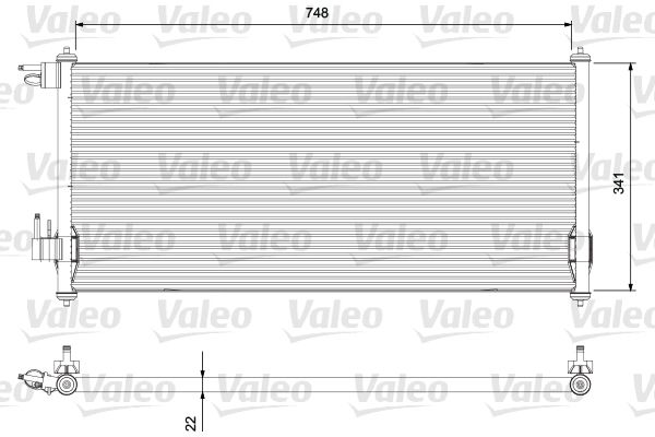 VALEO 814383 Condenser, air conditioning