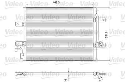 Condenser, air conditioning VALEO 814384