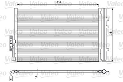 Condenser, air conditioning VALEO 814386