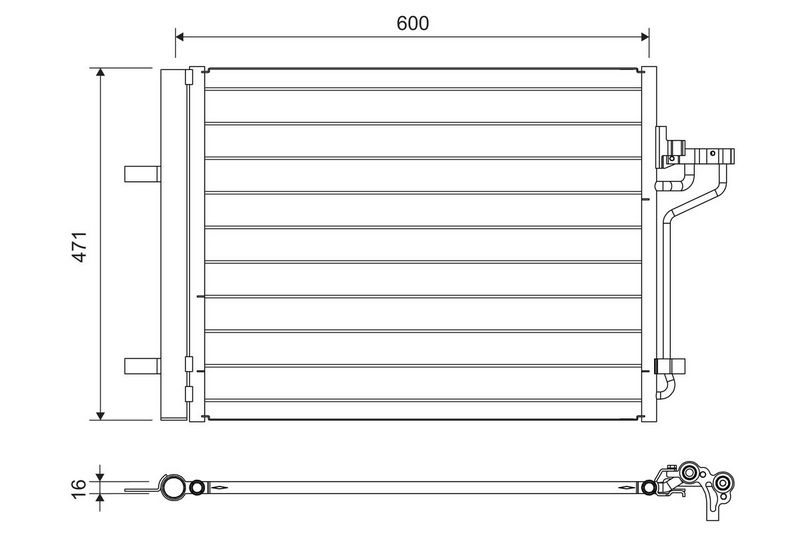 VALEO 814390 Condenser, air conditioning